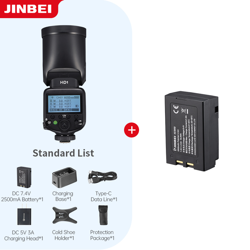 JINBEI HD-1Round-head HSS Spee - Photography Lighting Kit recension och pris