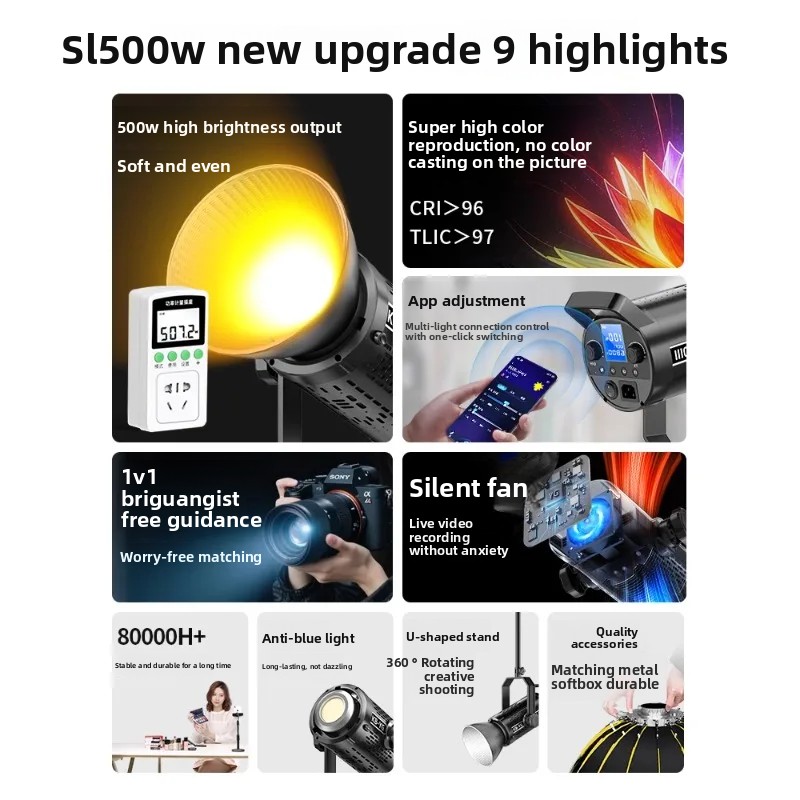 500W live stream filling light - Photography Lighting For Clothing recension och pris