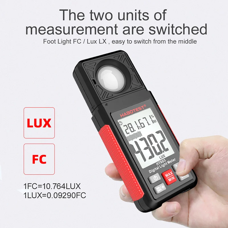 HT603 Digital Lux Meter 0~200, - Photography Lighting Portable recension och pris
