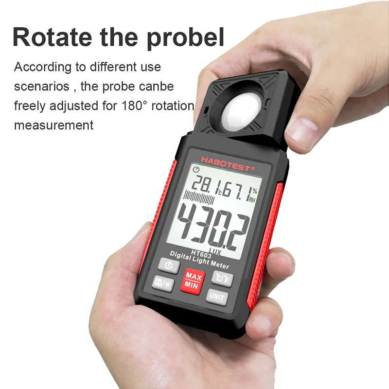 HT603 Digital Lux Meter 0~200, - Photography Lighting Portable recension och pris