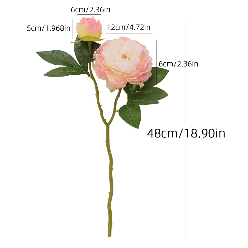 1PC Retro 2 Head Peony Simulat - Photography Lighting Simulator Free recension och pris