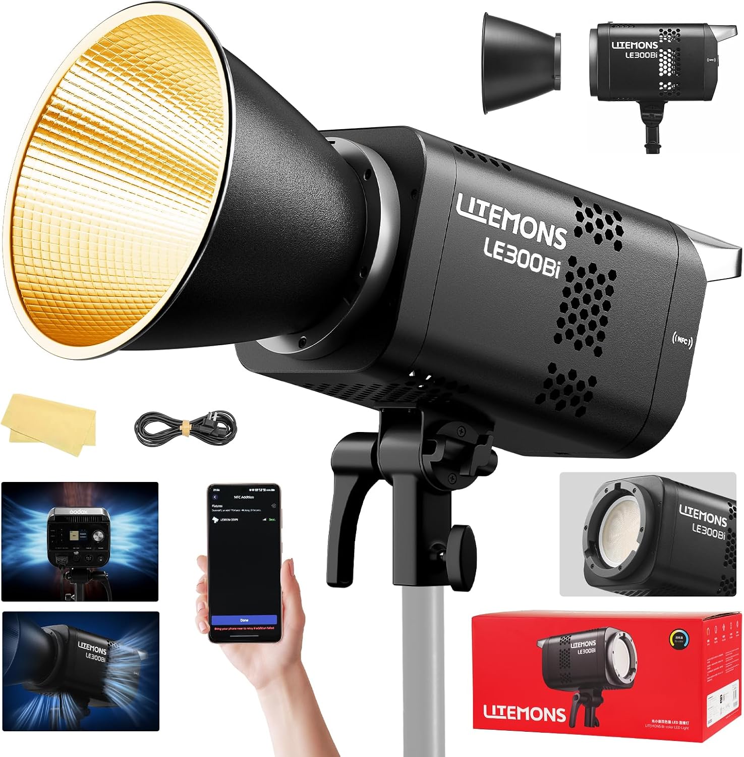RGB LED Video Lighting Kit, 3- - Photography Lighting Kit recension och pris
