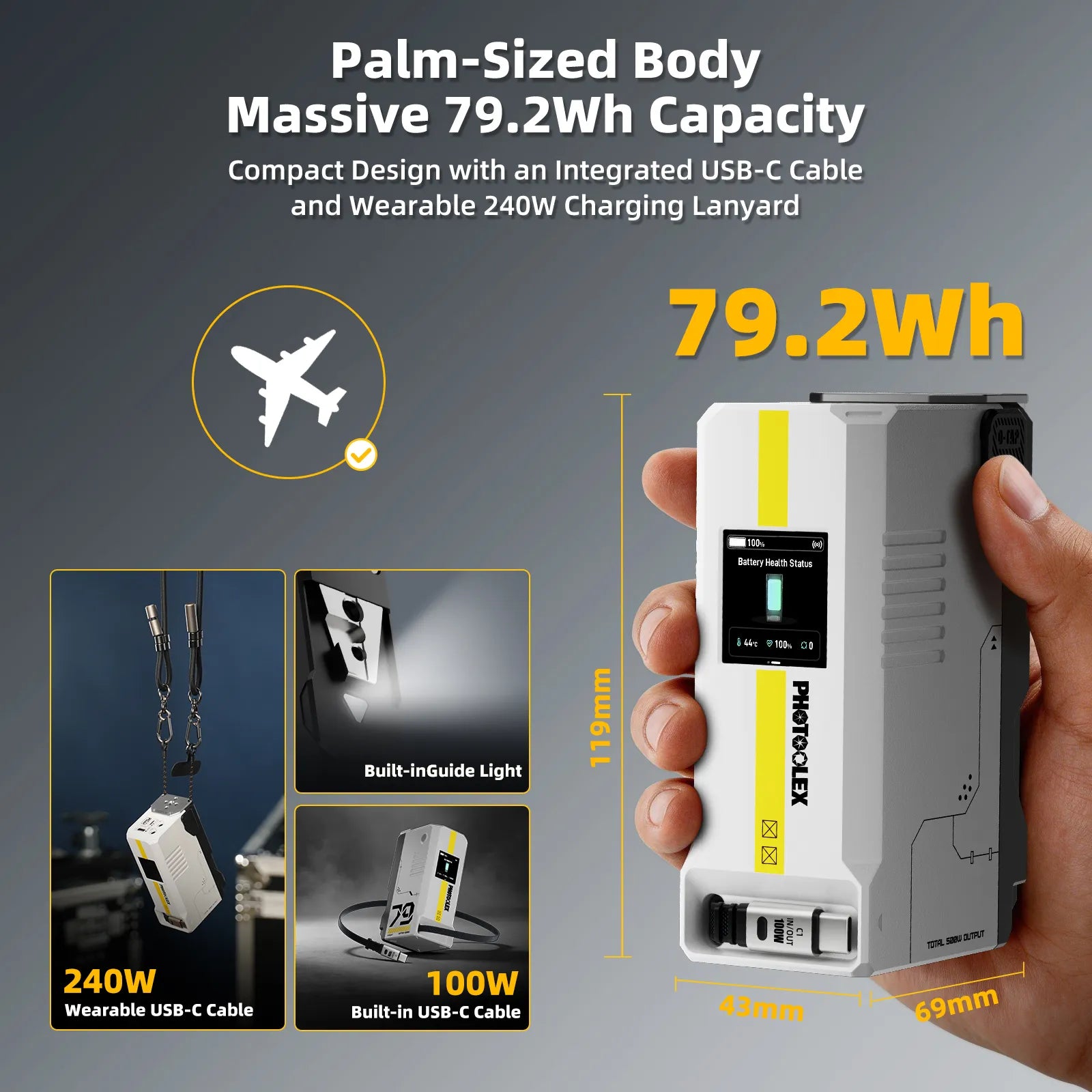 PHOTOOLEX 79Wh 5500mAh V‑Mount - V Mount Battery recension och pris