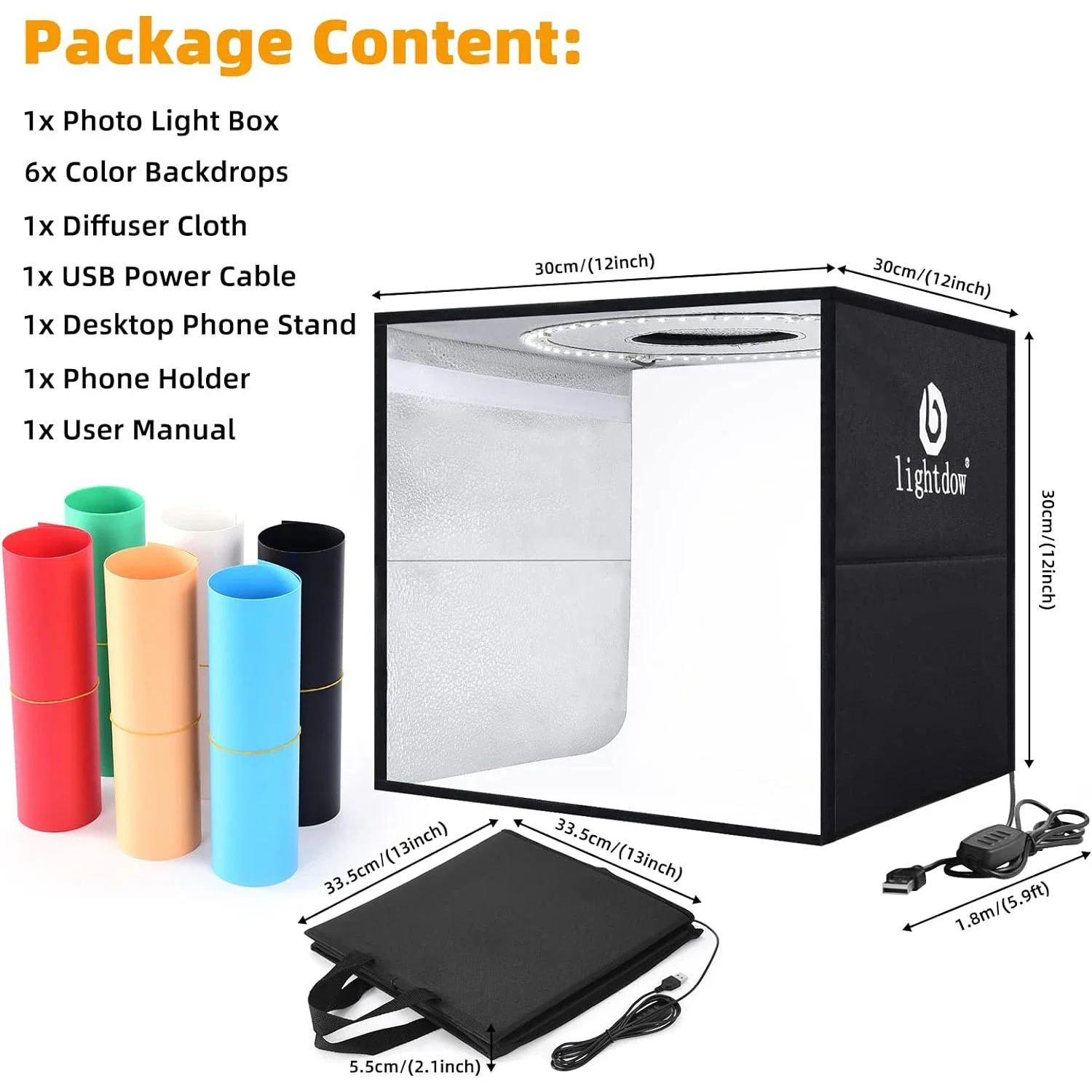 Lightdow Dimmable Photo Box LE - Photography Lighting Kit recension och pris
