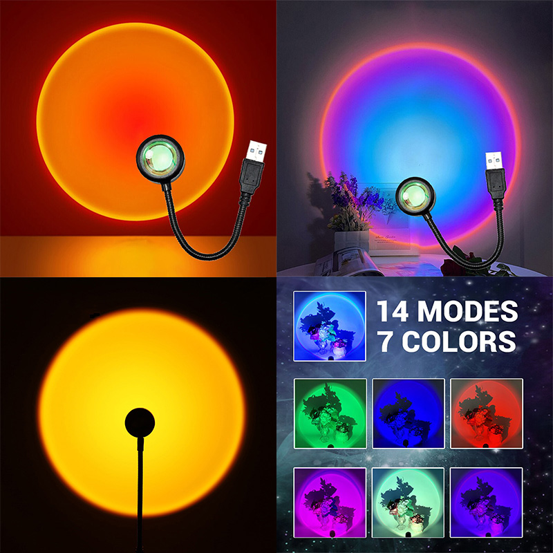 ZK40 LED Sunset Lamp Nightligh - Photography Lighting Wall recension och pris
